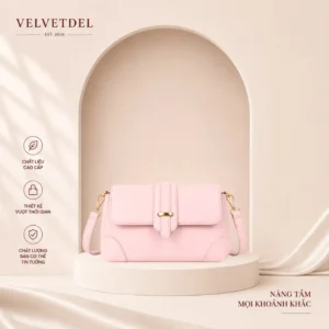 Túi Xách Da Nữ Thời Trang Đi Cafe Velvetdel D002