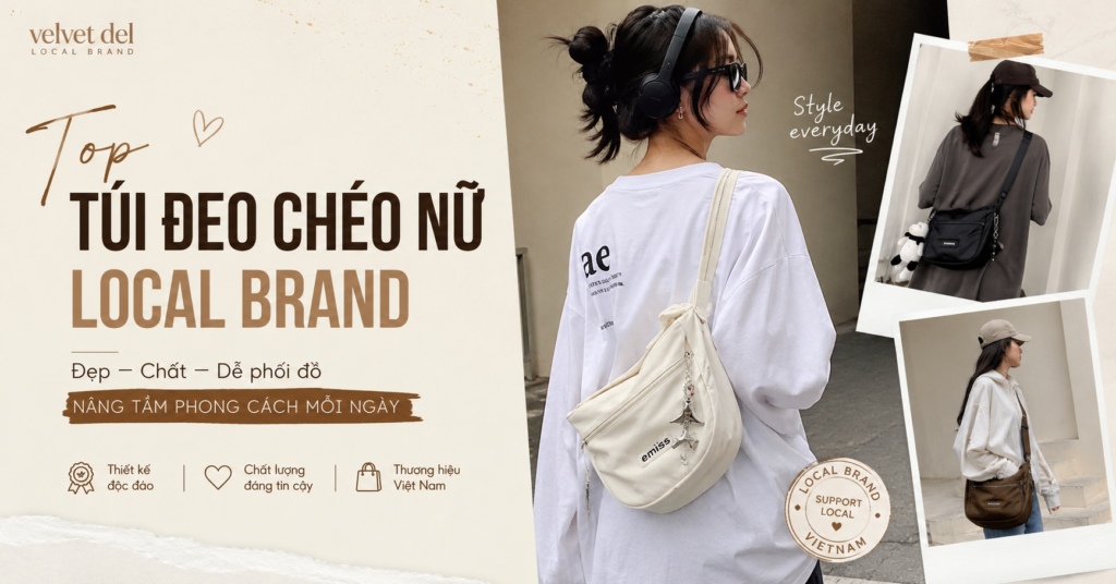 Túi Đeo Chéo Nữ Local Brand: Cách Chọn Mẫu Đẹp và Đáng Mua 2026 6 Túi Đeo Chéo Nữ Local Brand: Cách Chọn Mẫu Đẹp và Đáng Mua 2026
