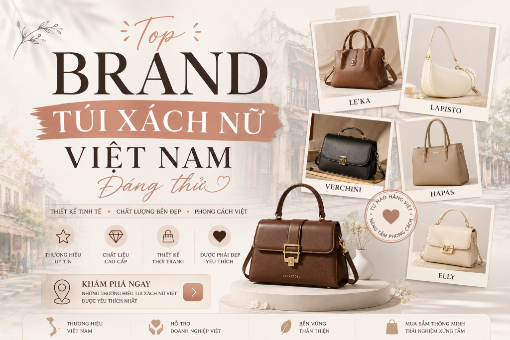 Top brand túi xách nữ Việt Nam