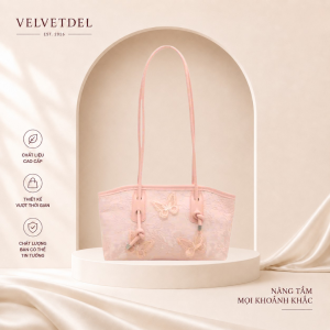 Túi xách vải nữ thanh lich Velvetdel T003