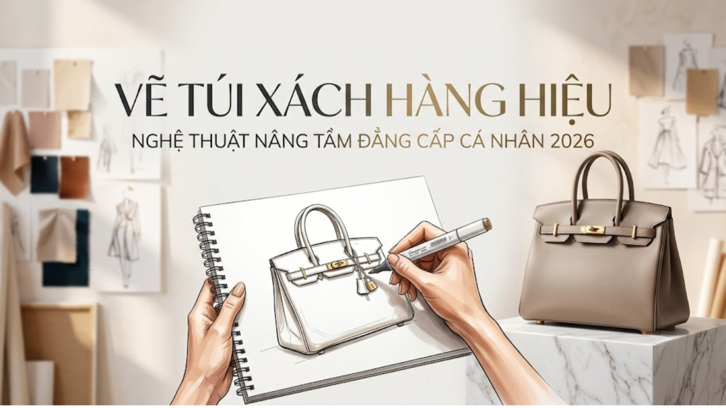 Vẽ Túi Xách Hàng Hiệu: Nghệ Thuật Nâng Tầm Đẳng Cấp Cá Nhân 2026