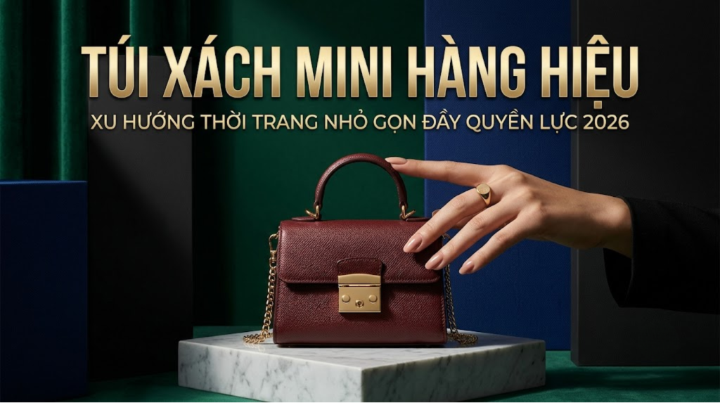 Túi xách mini hàng hiệu: Xu hướng thời trang nhỏ gọn đầy quyền lực 2026